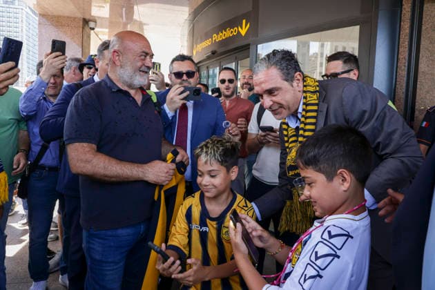 Football, Italy, Juve Stabia celebrates its new owner and saviour Alfredo Guerri