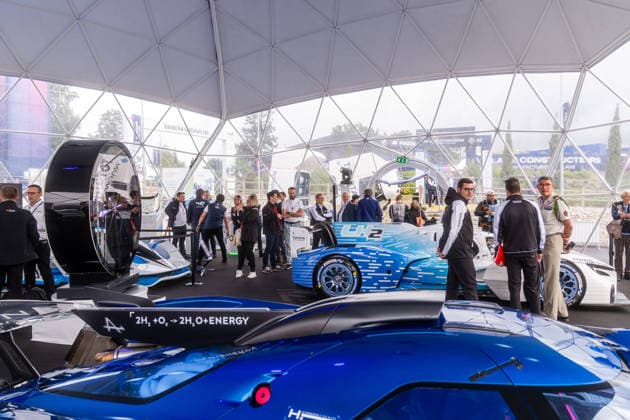 24 HEURES DU MANS 2026 - FREE PRACTICE AND QUALIFIYING SESSION Toyota TR LH2 Hydrogen during the Free Practice and Qualifying session of the 24 Hours of Le Mans 2026, 3rd round of the 2026 FIA World Endurance Championship, from June 10 to 11, 2026 on the Circuit des 24 Heures du Mans in Le Mans, France - Le MansFrance  Copyright: xGermainxDurandx
