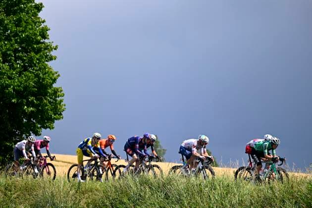 Circuit Franco Belge 2026 Cycling Race MONT-DE-L ENCLUS, BELGIUM - JUNE 10 : Roosen Timo (NED) of Team Picnic PostNL, Pietrobon Andrea (ITA) of Team Polti VisitMalta, Gomez Iker (ESP) of Equipo Kern Pharma, Van Der Tuuk Axel (NED) of Euskaltel - Euskadi, Huck Leandre (FRA) of Van Rysel Roubaix, Baguelin Jocelyn (FRA) of Aarco, Caillet Camille (BEL) of Color Code - Alu Center, Brunel Alexys (FRA) of TotalEnergies, Torney Artuur (BEL) of Team Flanders - Baloise during the 85th edition of Circuit Franco Belge an UCI ProSeries 1.Pro one day cycling road race for Men Elite of 195.6 km with start in Tournai and finish in Mont-de-L enclus on June 10, 2026 in Mont-de-L enclus, Belgium, 10 06 2026 ( Motordriver Stephan Boone - Mont-de-L enclus Belgium  Copyright: xTomasxSiskx