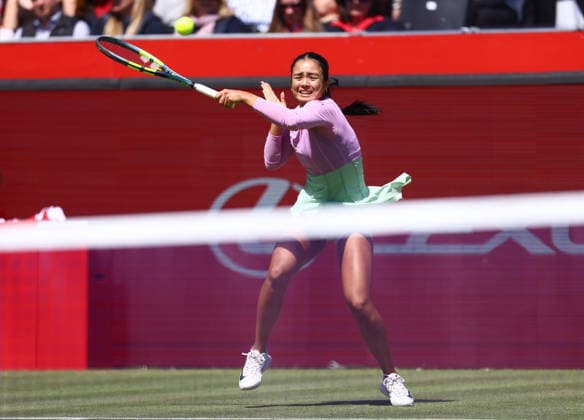2026 HSBC Tennis Championships, Queens Club, London, UK - 10 06 2026 Alexandra Eala (PHI) in action during her second round match against Iva Jovic (USA) in the HSBC 2026 Championships at Queens Club in London London Queens Club London GBR Copyright: xMarkxGreenwoodx