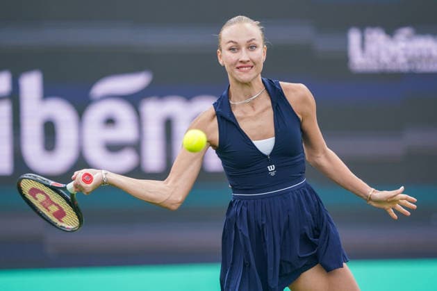 2026-06-10 - Libema Open 2026 ROSMALEN, NETHERLANDS - JUNE 10: Anastasia Potapova of Austria during the Libema Open 2026 at the Autotron on June 10, 2026 in Rosmalen, Netherlands Rosmalen Autotron Netherlands Content not available for redistribution in The Netherlands directly or indirectly through any third parties. Copyright: xAndrexWeeningx