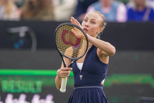 2026-06-10 - Libema Open 2026 ROSMALEN, NETHERLANDS - JUNE 10: Anastasia Potapova of Austria during the Libema Open 2026 at the Autotron on June 10, 2026 in Rosmalen, Netherlands Rosmalen Autotron Netherlands Content not available for redistribution in The Netherlands directly or indirectly through any third parties. Copyright: xAndrexWeeningx