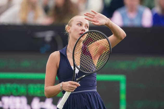 2026-06-10 - Libema Open 2026 ROSMALEN, NETHERLANDS - JUNE 10: Anastasia Potapova of Austria during the Libema Open 2026 at the Autotron on June 10, 2026 in Rosmalen, Netherlands Rosmalen Autotron Netherlands Content not available for redistribution in The Netherlands directly or indirectly through any third parties. Copyright: xAndrexWeeningx