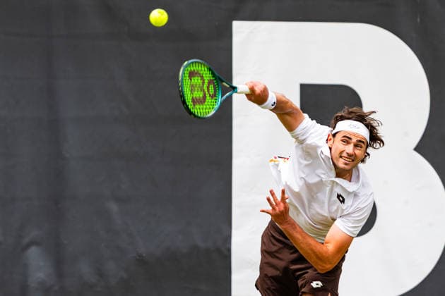 Stuttgart, GERMANY - June 10: Patrik Trhac (USA) during the Doubles Match between Francisco Cabral (POR) and Nicola Mektic (CRO) vs. Diego Hidalgo (ECU) and Patrik Trhac (USA) at BOSS OPEN 2026, Tennisanlage Weissenhof on June 10, 2026 in Stuttgart, Germany. Baden-Württemberg Germany Copyright: xTimoxSteinx