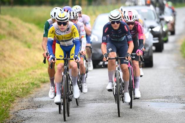 Circuit Franco Belge 2026 Cycling Race MONT-DE-L ENCLUS, BELGIUM - JUNE 10 : Torney Artuur (BEL) of Team Flanders - Baloise during the 85th edition of Circuit Franco Belge an UCI ProSeries 1.Pro one day cycling road race for Men Elite of 195.6 km with start in Tournai and finish in Mont-de-L enclus on June 10, 2026 in Mont-de-L enclus, Belgium, 10 06 2026 ( Motordriver Stephan Boone - Mont-de-L enclus Belgium  Copyright: xTomasxSiskx