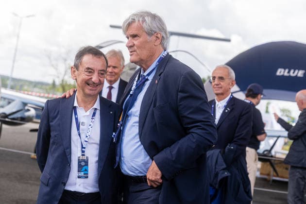 24 HEURES DU MANS 2026 - FREE PRACTICE AND QUALIFIYING SESSION ACO president Pierre Fillon, portrait with Le Mans major Le Foll Stephane during the Free Practice and Qualifying session of the 24 Hours of Le Mans 2026, 3rd round of the 2026 FIA World Endurance Championship, from June 10 to 11, 2026 on the Circuit des 24 Heures du Mans in Le Mans, France - Le MansFrance  Copyright: xGermainxDurandx