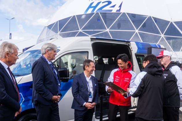 24 HEURES DU MANS 2026 - FREE PRACTICE AND QUALIFIYING SESSION ACO president Pierre Fillon, portrait with Le Mans major Le Foll Stephane and Nakajima Kazuki during the Free Practice and Qualifying session of the 24 Hours of Le Mans 2026, 3rd round of the 2026 FIA World Endurance Championship, from June 10 to 11, 2026 on the Circuit des 24 Heures du Mans in Le Mans, France - Le MansFrance  Copyright: xGermainxDurandx