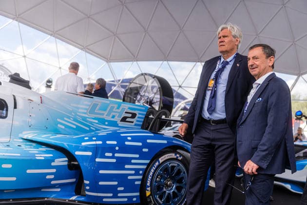 24 HEURES DU MANS 2026 - FREE PRACTICE AND QUALIFIYING SESSION ACO president Pierre Fillon, portrait with Le Mans major Le Foll Stephane during the Free Practice and Qualifying session of the 24 Hours of Le Mans 2026, 3rd round of the 2026 FIA World Endurance Championship, from June 10 to 11, 2026 on the Circuit des 24 Heures du Mans in Le Mans, France - Le MansFrance  Copyright: xGermainxDurandx