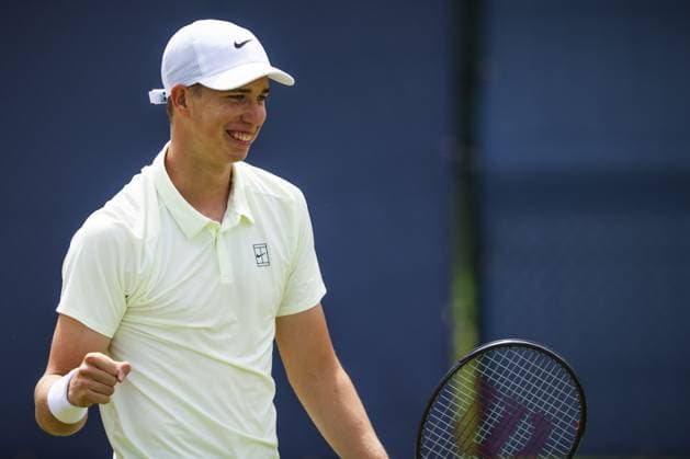 DEN BOSCH - Thijs BOOGAARD after his victory over Yibing WU at the LibÃ ma Open 2026. The combined ATP, Tennis Herren WTA, Tennis Damen tournament is being held on the event grounds of the former Autotron car theme park. FREEK VAN DEN BERGH ANP xVIxANPxSportx xxANPxIVx 560648556 originalFilename: 560648556.jpg