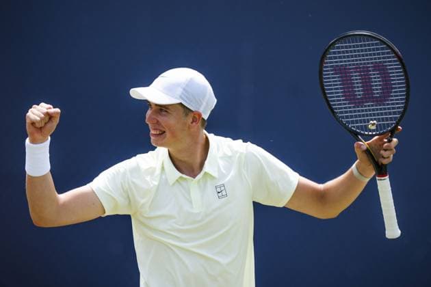 DEN BOSCH - Thijs BOOGAARD after his victory over Yibing WU at the LibÃ ma Open 2026. The combined ATP, Tennis Herren WTA, Tennis Damen tournament is being held on the event grounds of the former Autotron car theme park. FREEK VAN DEN BERGH ANP xVIxANPxSportx xxANPxIVx 560648565 originalFilename: 560648565.jpg