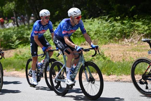 Tour Auvergne - Rhone-Alpes 2026 Stage 4 MONTROND-LES-BAINS, FRANCE - JUNE 10 : Gogl Michael (AUT) of Alpecin - Premier Tech during stage 4 of the 78th edition of Tour Auvergne - Rhone-Alpes an UCI World Tour 2.UWT cycling road race stage for Men Elite of 167.4 km with start in Le Puy-en-Velay and finish in Montrond-les-Bains on June 10, 2026 in Montrond-les-Bains, France, 10 06 2026 ( Motordriver Guy De Vuyst - Montrond-les-Bains France  Copyright: xVincentxKalutx