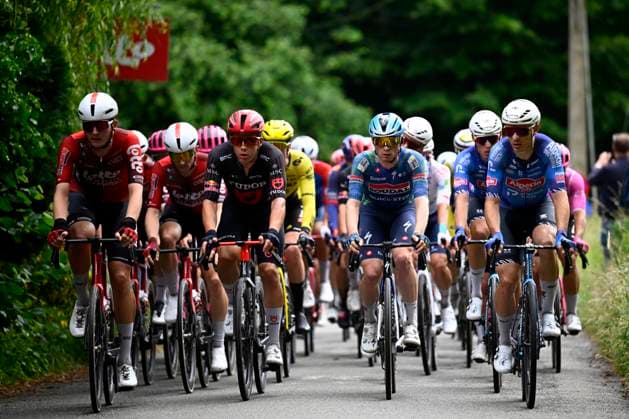 Circuit Franco Belge 2026 Cycling Race MONT-DE-L ENCLUS, BELGIUM - JUNE 10 : riders of team Lotto Intermarche, rider of team Tudor Pro Cycling Team, riders of team Alpecin-Premier Tech leading the peloton during the 85th edition of Circuit Franco Belge an UCI ProSeries 1.Pro one day cycling road race for Men Elite of 195.6 km with start in Tournai and finish in Mont-de-L enclus on June 10, 2026 in Mont-de-L enclus, Belgium, 10 06 2026 ( Motordriver Stephan Boone - Mont-de-L enclus Belgium  Copyright: xTomasxSiskx