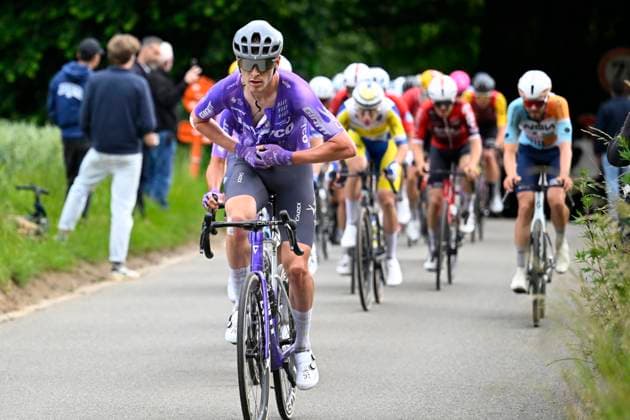 Circuit Franco Belge 2026 Cycling Race MONT-DE-L ENCLUS, BELGIUM - JUNE 10 : rider of team Jayco AlUla during the 85th edition of Circuit Franco Belge an UCI ProSeries 1.Pro one day cycling road race for Men Elite of 195.6 km with start in Tournai and finish in Mont-de-L enclus on June 10, 2026 in Mont-de-L enclus, Belgium, 10 06 2026 ( Motordriver Stephan Boone - Mont-de-L enclus Belgium  Copyright: xTomasxSiskx