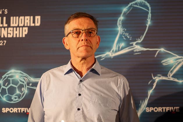 Alfred Gislason national coach, DHB, Germany at the Handball Talk before the draw, GER, Draw for the IHF Mens Handball World Championship 2027, 10 06 2026, GER, Draw for the IHF Mens Handball World Championship 2027, 10 06 2026 Munich Copyright: xEibner-Pressefoto JennixMaulx EP_JML
