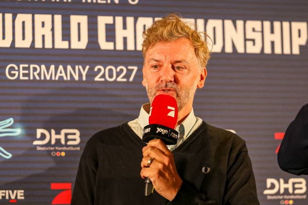 Christian Hesselbach SPORTFIVE at the Handball Talk before the draw, GER, Draw for the IHF Mens Handball World Championship 2027, 10 06 2026, GER, Draw for the IHF Mens Handball World Championship 2027, 10 06 2026 Munich Copyright: xEibner-Pressefoto JennixMaulx EP_JML