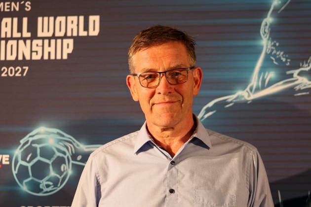 Alfred Gislason national coach, DHB, Germany at the Handball Talk before the draw, GER, Draw for the IHF Mens Handball World Championship 2027, 10 06 2026, GER, Draw for the IHF Mens Handball World Championship 2027, 10 06 2026 Munich Copyright: xEibner-Pressefoto JennixMaulx EP_JML