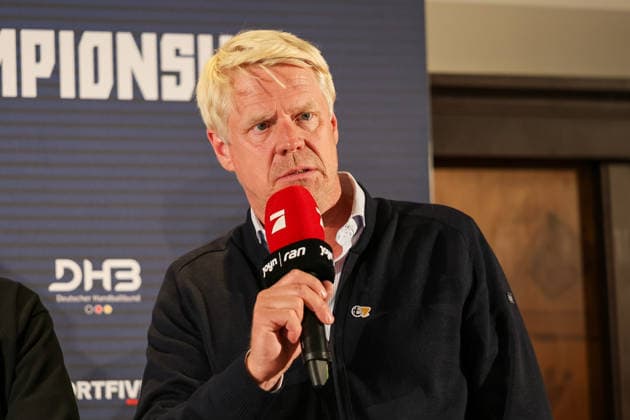 Henrik Pabst Chief Content Officer ProSiebenSat 1 at the Handball Talk before the draw, GER, Draw for the IHF Mens Handball World Championship 2027, 10 06 2026, GER, Draw for the IHF Mens Handball World Championship 2027, 10 06 2026 Munich Copyright: xEibner-Pressefoto JennixMaulx EP_JML