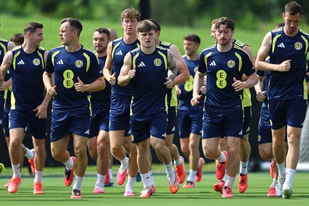 Ben Gannon-Doak of Scotland Scotland Training Session and press conference, PK, Pressekonferenz 2026 FIFA World Cup, WM, Weltmeisterschaft, Fussball Football, Atrium Health Performance Park, Charlotte, USA - 10 Jun 2026Charlotte Atrium Health Performance Park United States of America EDITORIAL USE ONLY No use with unauthorised audio, video, data, fixture lists, club league logos or live services. Online in-match use limited to 120 images, no video emulation. No use in betting, games or single club league player publications.  Copyright: xMichaelxZemanek Shutterstockx 16919987ae