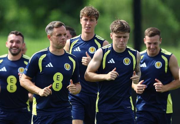 Lawrence Shankland of Scotland Scotland Training Session and press conference, PK, Pressekonferenz 2026 FIFA World Cup, WM, Weltmeisterschaft, Fussball Football, Atrium Health Performance Park, Charlotte, USA - 10 Jun 2026Charlotte Atrium Health Performance Park United States of America EDITORIAL USE ONLY No use with unauthorised audio, video, data, fixture lists, club league logos or live services. Online in-match use limited to 120 images, no video emulation. No use in betting, games or single club league player publications.  Copyright: xMichaelxZemanek Shutterstockx 16919987af