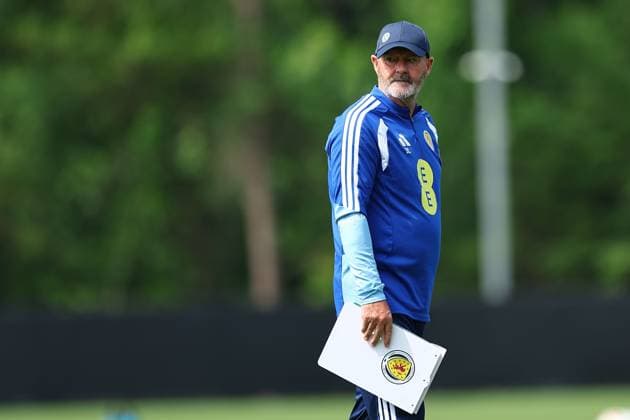 Steve Clarke head coach of Scotland Scotland Training Session and press conference, PK, Pressekonferenz 2026 FIFA World Cup, WM, Weltmeisterschaft, Fussball Football, Atrium Health Performance Park, Charlotte, USA - 10 Jun 2026Charlotte Atrium Health Performance Park United States of America EDITORIAL USE ONLY No use with unauthorised audio, video, data, fixture lists, club league logos or live services. Online in-match use limited to 120 images, no video emulation. No use in betting, games or single club league player publications.  Copyright: xMichaelxZemanek Shutterstockx 16919987ai