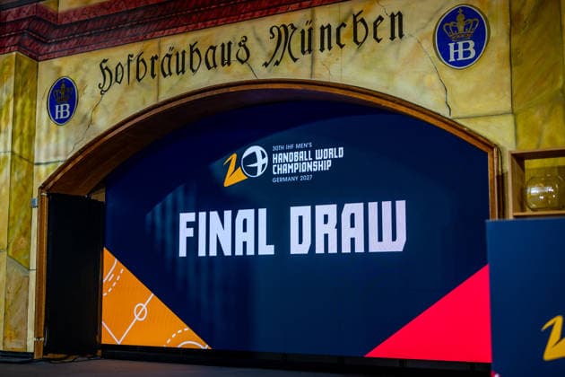 FINAL DRAW IHF MensÂ s Handball World Championship Germany 2027 10 06 2026 The final group draw for the Handball World Championship 2027 takes place today at the Hofbräuhaus in Munich Symbolic image Copyright: xBEAUTIFULxSPORTS Goldbergx