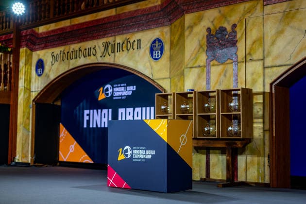 FINAL DRAW IHF MensÂ s Handball World Championship Germany 2027 10 06 2026 The final group draw for the Handball World Championship 2027 takes place today at the Hofbräuhaus in Munich Symbolic image Copyright: xBEAUTIFULxSPORTS Goldbergx