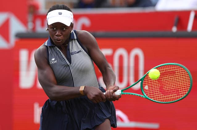 Victoria Mboko of Canada in action HSBC Queen s Club Championships, Day Five, Tennis, Queen s Club, West Kensington, London, UK - 10 Jun 2026London Queen s Club United Kingdom  Copyright: xEllaxLing Shutterstockx 16920000bb