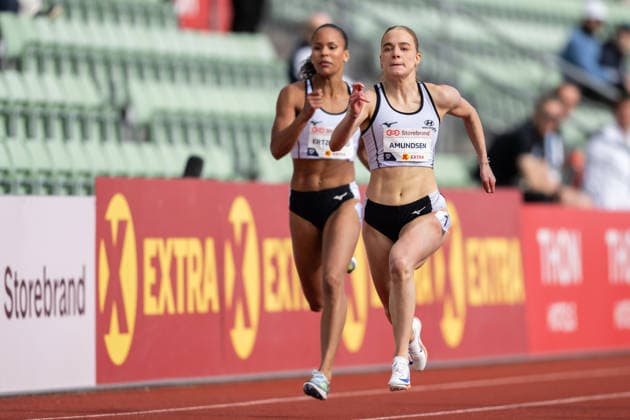 260610 Maren Bakke Amundsen of Norway competes in women™s 200 meter national final during the Diamond League athletics competition Bislett Games on June 10, 2026 in Oslo Photo Marius Simensen BILDBYRAN COP 238 MM0071 bbeng friidrett friidrott athletics diamond league bislett games 2026 bislett games norge norway  Copyright: MARIUSxSIMENSEN BB260610BB345
