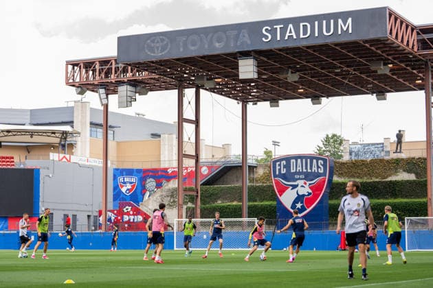 260610 General view of the Swedish national football team at a training session during day 1 of the FIFA World Cup 2026 on June 10, 2026 in Dallas Photo Petter Arvidson BILDBYRAN kod PA PA1227 fotboll football soccer fotball vm fotbolls vm fotball vm fotbolls vm 2026 fifa world cup 2026 träning practice training sverige sweden sverige a day 1 bbeng  Copyright: PETTERxARVIDSON BB260610PA019