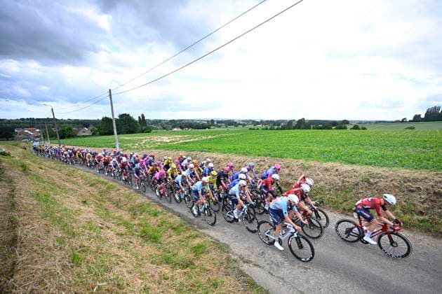 Circuit Franco Belge 2026 Cycling Race MONT-DE-L ENCLUS, BELGIUM - JUNE 10 : illustration picture peloton during the 85th edition of Circuit Franco Belge an UCI ProSeries 1.Pro one day cycling road race for Men Elite of 195.6 km with start in Tournai and finish in Mont-de-L enclus on June 10, 2026 in Mont-de-L enclus, Belgium, 10 06 2026 ( Motordriver Stephan Boone - Mont-de-L enclus Belgium  Copyright: xTomasxSiskx
