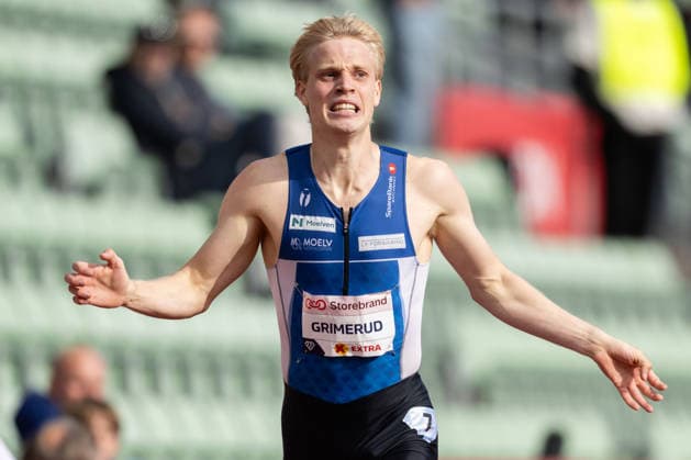 260610 Andreas Grimerud of Norway after competing in men™s 400 meter national final during the Diamond League athletics competition Bislett Games on June 10, 2026 in Oslo Photo Marius Simensen BILDBYRAN COP 238 MM0071 bbeng friidrett friidrott athletics diamond league bislett games 2026 bislett games norge norway  Copyright: MARIUSxSIMENSEN BB260610BB356