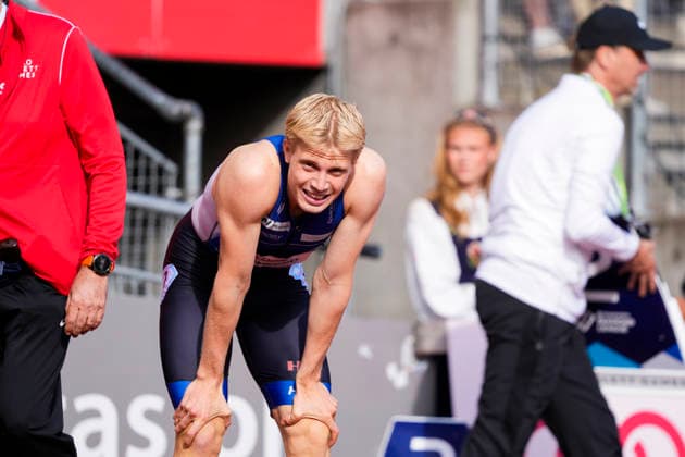 Athletics Bislett Games 2026 Oslo 20260610 Andreas Grimerud won the mens 400m national event at the Bislett Games at Bislett Stadium in Oslo Photo Beate Oma Dahle NTB Oslo Norway EDITORIAL USE ONLY RESTRICTED USE FOR BETTING COMPANIES  Copyright: xBeatexOmaxDahlex xNTBx