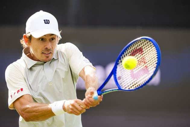 DEN BOSCH - Alex de Minaur during the ATP, Tennis Herren singles match against Martin Damm at the LibÃ ma Open 2026. The combined ATP WTA, Tennis Damen tournament is being held on the event grounds of the former Autotron car theme park. FREEK VAN DEN BERGH ANP xVIxANPxSportx xxANPxIVx 560659904 originalFilename: 560659904.jpg