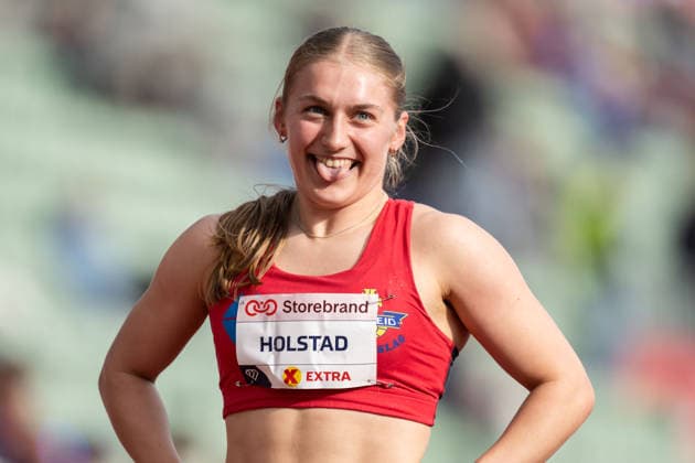 260610 Borghild Holstad of Norway after women™s 400 meter national final during the Diamond League athletics competition Bislett Games on June 10, 2026 in Oslo Photo Marius Simensen BILDBYRAN COP 238 MM0071 bbeng friidrett friidrott athletics diamond league bislett games 2026 bislett games norge norway  Copyright: MARIUSxSIMENSEN BB260610BB373