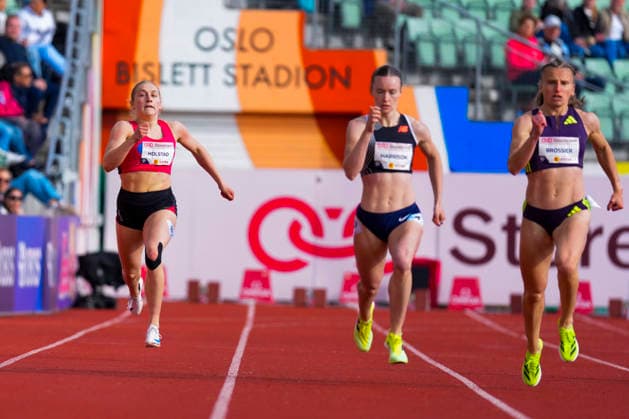 Athletics Bislett Games 2026 Oslo 20260610 Borghild Oline Holstad in the womens 400m national event during the Bislett Games at Bislett Stadium in Oslo Photo Beate Oma Dahle NTB Oslo Norway EDITORIAL USE ONLY RESTRICTED USE FOR BETTING COMPANIES  Copyright: xHeikoxJungex xNTBx
