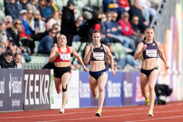 260610 Borghild Holstad of Norway, Natasha Harrison of Great Britain and Amandine Brossier of France compete in women™s 400 meter national final during the Diamond League athletics competition Bislett Games on June 10, 2026 in Oslo Photo Marius Simensen BILDBYRAN COP 238 MM0071 bbeng friidrett friidrott athletics diamond league bislett games 2026 bislett games norge norway  Copyright: MARIUSxSIMENSEN BB260610BB375