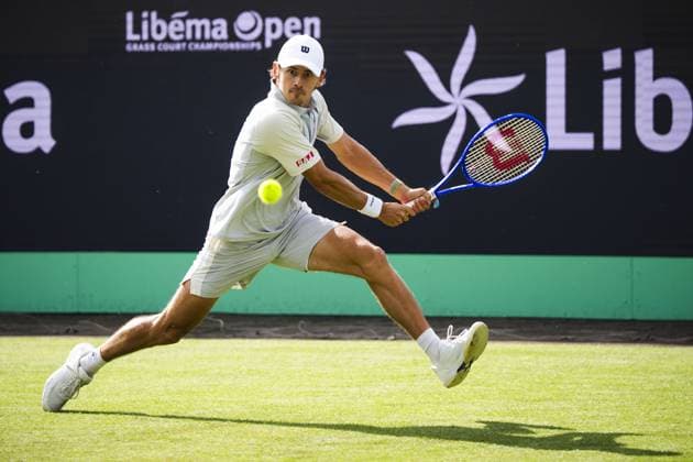 DEN BOSCH - Alex de Minaur during the ATP, Tennis Herren singles match against Martin Damm at the LibÃ ma Open 2026. The combined ATP WTA, Tennis Damen tournament is being held on the event grounds of the former Autotron car theme park. FREEK VAN DEN BERGH ANP xVIxANPxSportx xxANPxIVx 560660126 originalFilename: 560660126.jpg