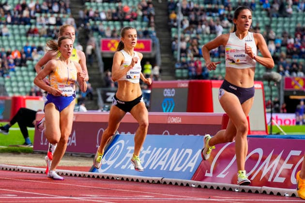 Athletics Bislett Games 2026 Oslo 20260610 Selma Lochen Engdahl from Norway in the womens 1500m national event during the Bislett Games at Bislett Stadium in Oslo Photo Heiko Junge NTB Oslo Norway EDITORIAL USE ONLY RESTRICTED USE FOR BETTING COMPANIES  Copyright: xHeikoxJungex xNTBx