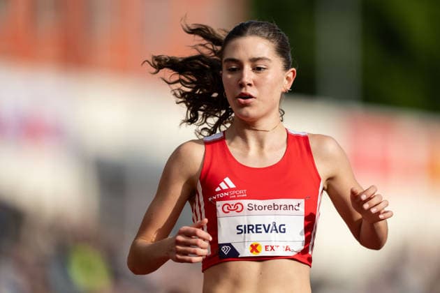 260610 Anna Marie Nordengen Sirevag of Norway competes in women™s 1500 meter national final during the Diamond League athletics competition Bislett Games on June 10, 2026 in Oslo Photo Marius Simensen BILDBYRAN COP 238 MM0071 bbeng friidrett friidrott athletics diamond league bislett games 2026 bislett games norge norway  Copyright: MARIUSxSIMENSEN BB260610BB410