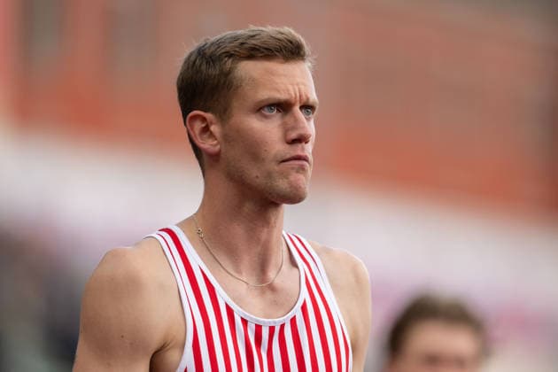 260610 Benjamin Aberg of Sweden ahead of men™s 800 meter national final during the Diamond League athletics competition Bislett Games on June 10, 2026 in Oslo Photo Marius Simensen BILDBYRAN COP 238 MM0071 bbeng friidrett friidrott athletics diamond league bislett games 2026 bislett games sverige  Copyright: MARIUSxSIMENSEN BB260610BB417