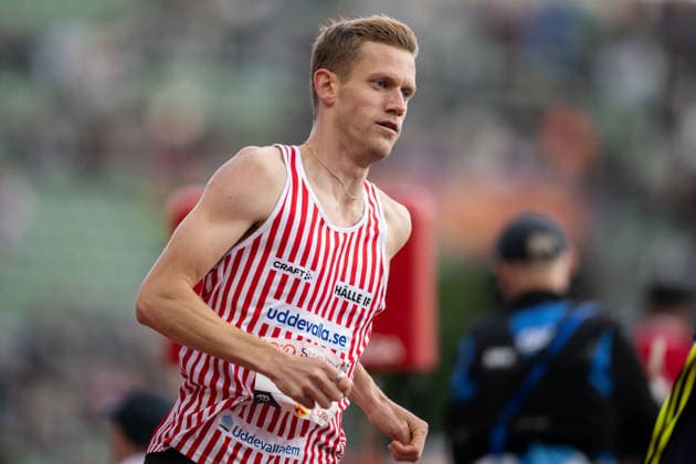 260610 Benjamin Aberg of Sweden competes in men™s 800 meter national final during the Diamond League athletics competition Bislett Games on June 10, 2026 in Oslo Photo Marius Simensen BILDBYRAN COP 238 MM0071 bbeng friidrett friidrott athletics diamond league bislett games 2026 bislett games sverige  Copyright: MARIUSxSIMENSEN BB260610BB422