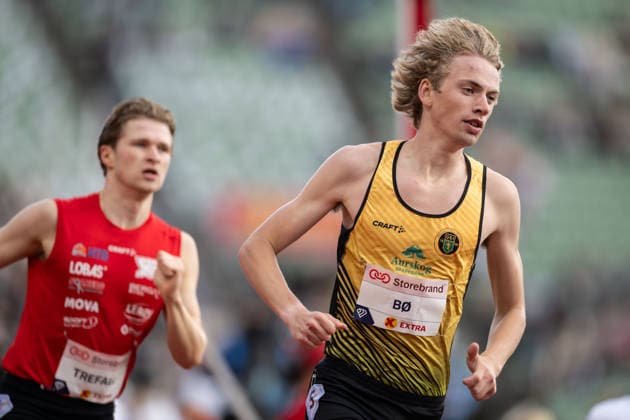 260610 Johannes Sandvik Bo of Norway competes in men™s 800 meter national final during the Diamond League athletics competition Bislett Games on June 10, 2026 in Oslo Photo Marius Simensen BILDBYRAN COP 238 MM0071 bbeng friidrett friidrott athletics diamond league bislett games 2026 bislett games sverige  Copyright: MARIUSxSIMENSEN BB260610BB427