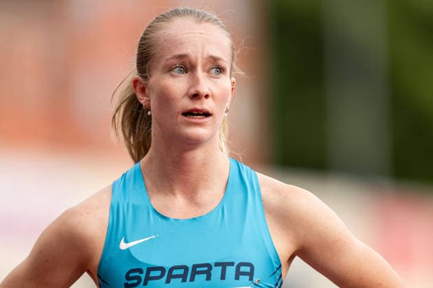 260610 Mia Morck of Norway after women™s 800 meter nationalduring the Diamond League athletics competition Bislett Games on June 10, 2026 in Oslo Photo Marius Simensen BILDBYRAN COP 238 MM0071 bbeng friidrett friidrott athletics diamond league bislett games 2026 bislett games norge norway  Copyright: MARIUSxSIMENSEN BB260610BB445