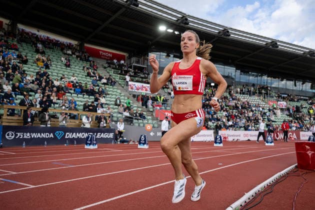 260610 Hanna Larsen of Norway competes in women™s 800 meter during the Diamond League athletics competition Bislett Games on June 10, 2026 in Oslo Photo Jon Olav Nesvold BILDBYRAN COP 217 MM0071 bbeng friidrett friidrott athletics diamond league bislett games 2026 bislett games norge norway  Copyright: JONxOLAVxNESVOLD BB260610JE014