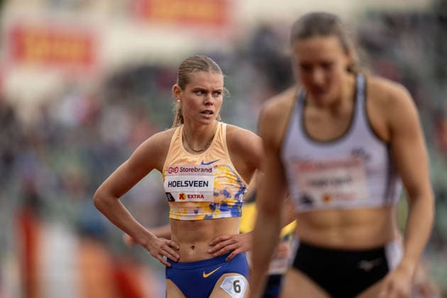 260610 Malin Hoelsveen od Norway looks dejected after women™s 800 meter nationalduring the Diamond League athletics competition Bislett Games on June 10, 2026 in Oslo Photo Marius Simensen BILDBYRAN COP 238 MM0071 bbeng friidrett friidrott athletics diamond league bislett games 2026 bislett games norge norway depp  Copyright: MARIUSxSIMENSEN BB260610BB448