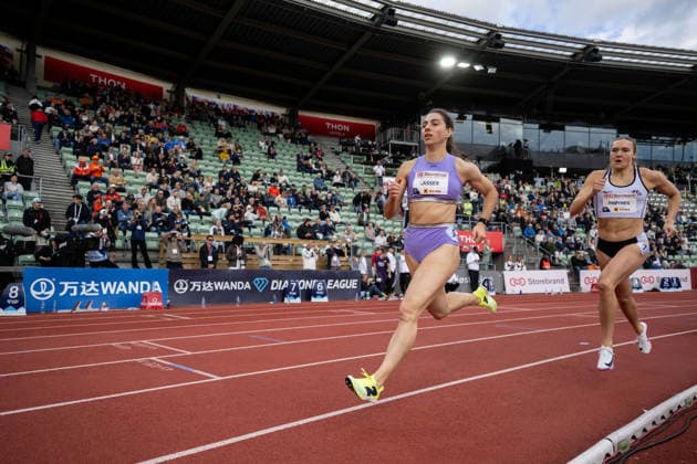 260610 Elise Lasser of Belgium competes in women™s 800 meter national during the Diamond League athletics competition Bislett Games on June 10, 2026 in Oslo Photo Jon Olav Nesvold BILDBYRAN COP 217 MM0071 bbeng friidrett friidrott athletics diamond league bislett games 2026 bislett games norge norway  Copyright: JONxOLAVxNESVOLD BB260610JE015