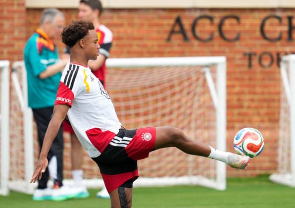 Assan Ouedraogo Germany, 25 participates in training USA, German national soccer team, training, Winston Salem, 10 06 2026 USA, German national soccer team, training, Winston Salem, 10 06 2026 Winston Salem Copyright: xEibner-Pressefoto ScottxColemanx EP_SCN