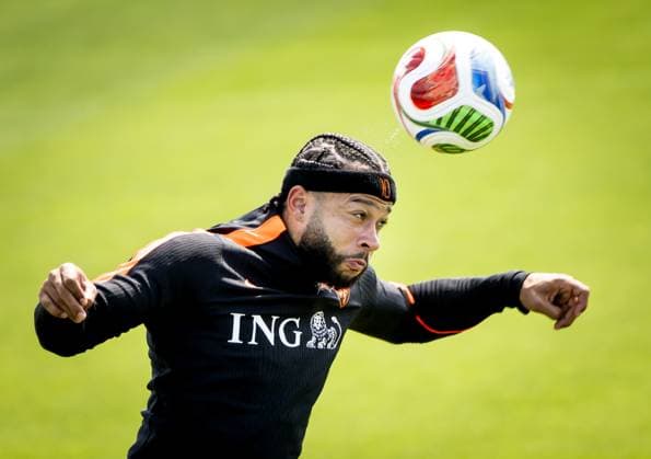 KANSAS CITY - Memphis Depay of the Netherlands during a training session of the Dutch national team, Nationalteam at Riverside Stadium, on June 10, 2026, in Kansas City. The Dutch national team is preparing for the 2026 FIFA World Cup, WM, Weltmeisterschaft, Fussball KOEN VAN WEEL ANP xVIxANPxSportx xxANPxIVx 560664629 originalFilename: 560664629.jpg