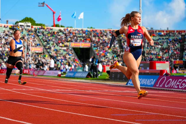 Athletics Bislett Games 2026 Oslo 20260610 Ida Louise overland in the womens 100m para event during the Bislett Games at Bislett Stadium in Oslo Photo Heiko Junge NTB Oslo Norway EDITORIAL USE ONLY RESTRICTED USE FOR BETTING COMPANIES  Copyright: xHeikoxJungex xNTBx