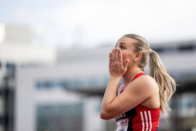 260610 Ida Louise overland of Norway after women™s 100 meter para final during the Diamond League athletics competition Bislett Games on June 10, 2026 in Oslo Photo Marius Simensen BILDBYRAN COP 238 MM0071 bbeng friidrett friidrott athletics diamond league bislett games 2026 bislett games norge norway  Copyright: MARIUSxSIMENSEN BB260610BB478